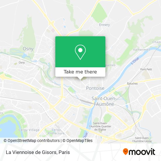 Mapa La Viennoise de Gisors