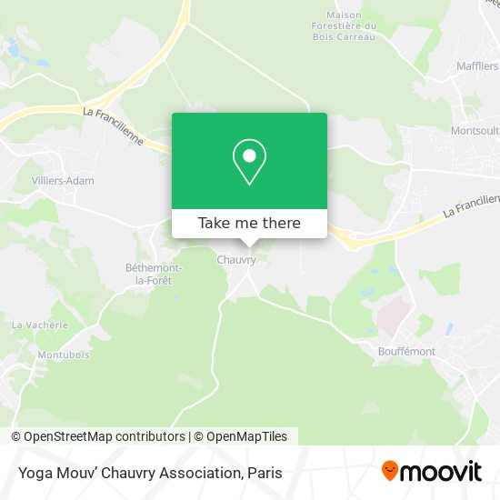 Mapa Yoga Mouv’ Chauvry Association