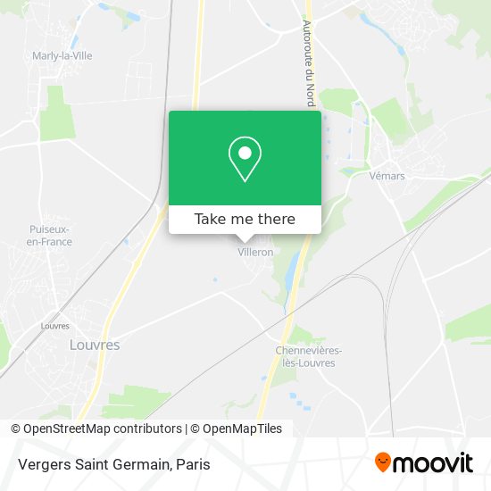 Mapa Vergers Saint Germain