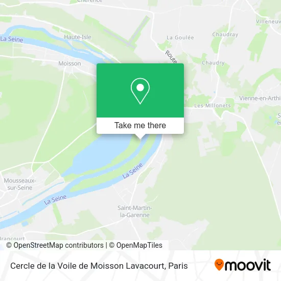 Cercle de la Voile de Moisson Lavacourt map