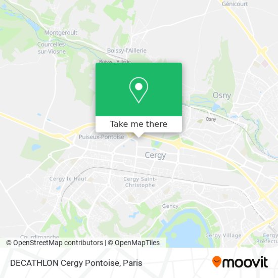 DECATHLON Cergy Pontoise map