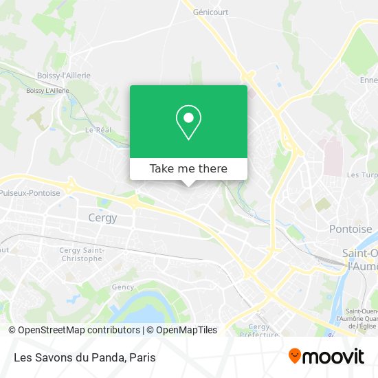 Mapa Les Savons du Panda