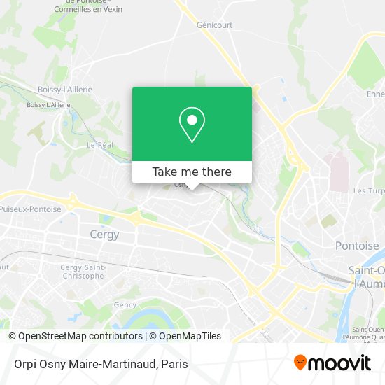 Mapa Orpi Osny Maire-Martinaud