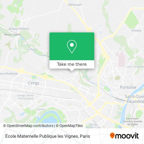 Mapa École Maternelle Publique les Vignes