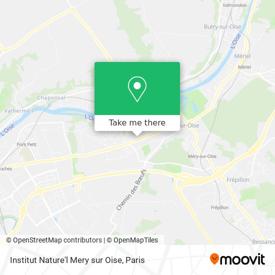 Institut Nature'l Mery sur Oise map