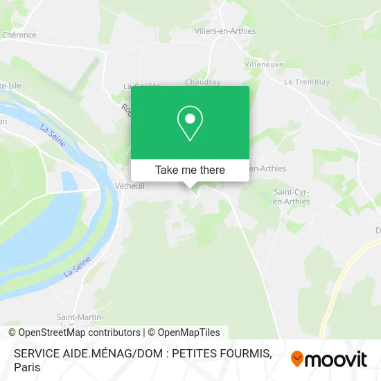 SERVICE AIDE.MÉNAG / DOM : PETITES FOURMIS map