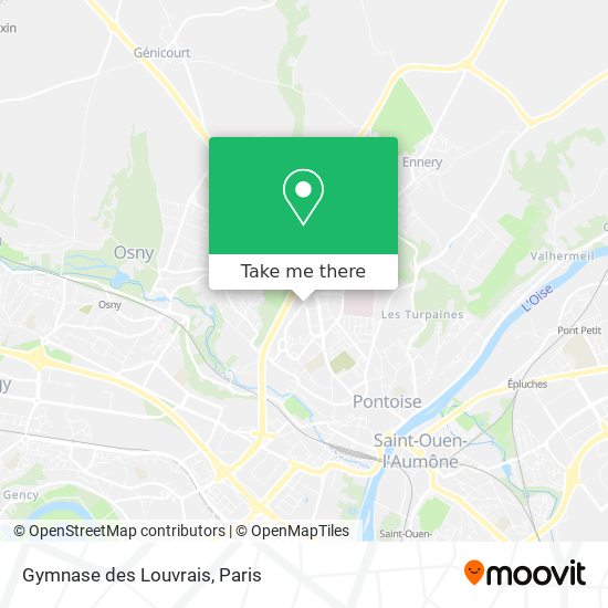 Mapa Gymnase des Louvrais