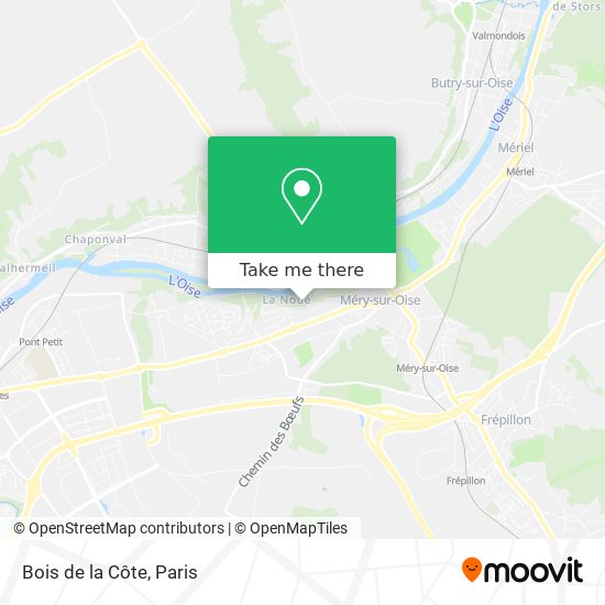 Bois de la Côte map