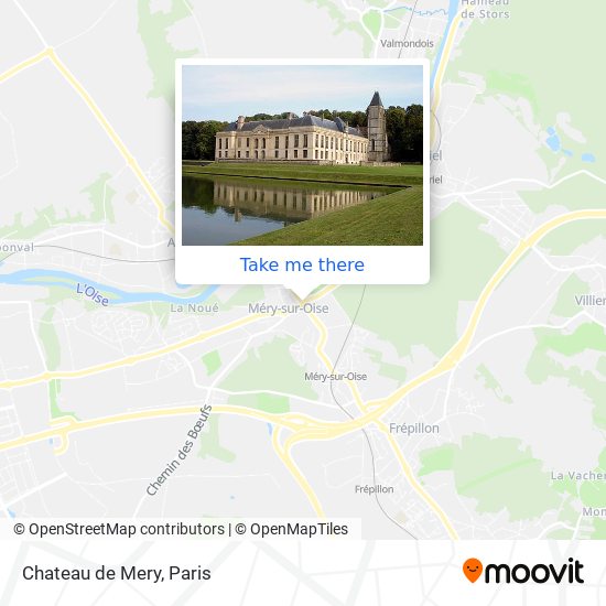 Chateau de Mery map