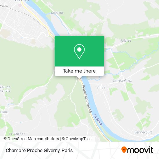 Chambre Proche Giverny map
