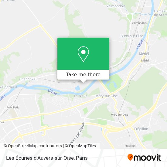 Mapa Les Écuries d'Auvers-sur-Oise