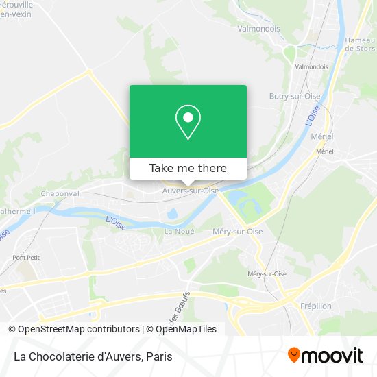 Mapa La Chocolaterie d'Auvers