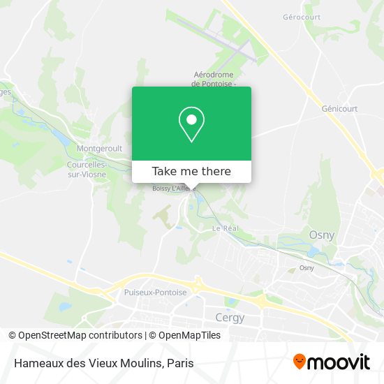 Mapa Hameaux des Vieux Moulins