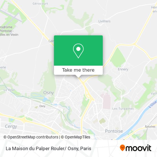 Mapa La Maison du Palper Rouler/ Osny