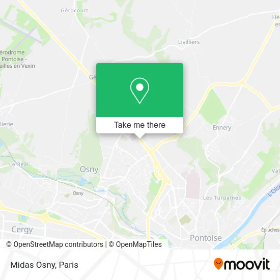Midas Osny map