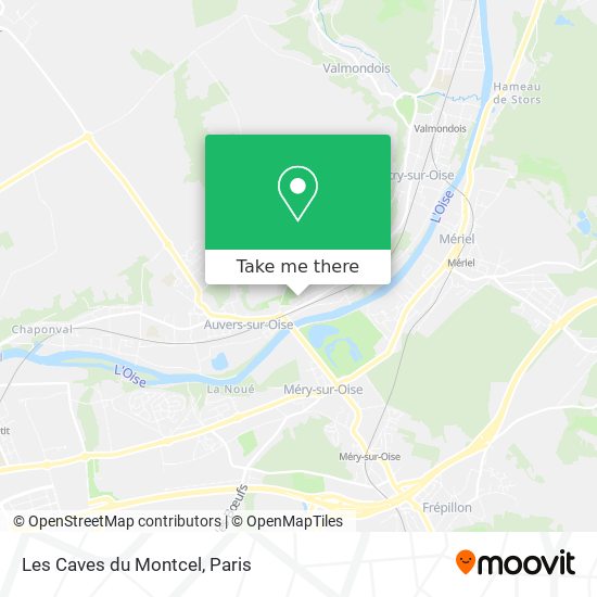 Les Caves du Montcel map