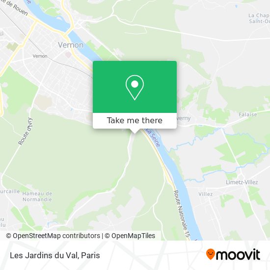Mapa Les Jardins du Val