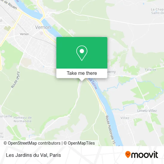 Les Jardins du Val map
