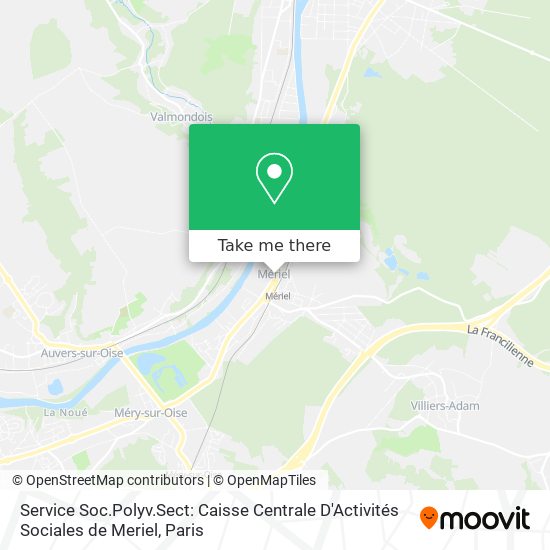 Service Soc.Polyv.Sect: Caisse Centrale D'Activités Sociales de Meriel map
