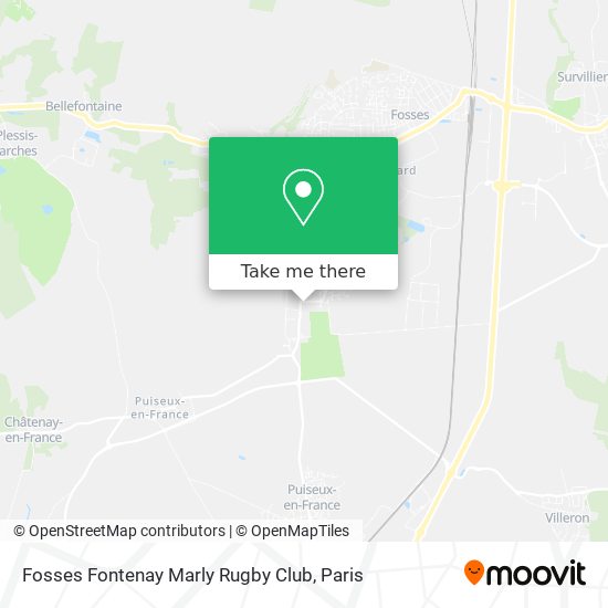 Fosses Fontenay Marly Rugby Club map
