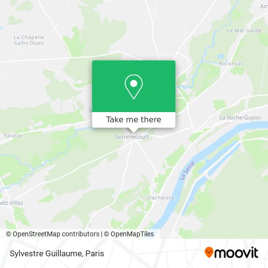 Mapa Sylvestre Guillaume