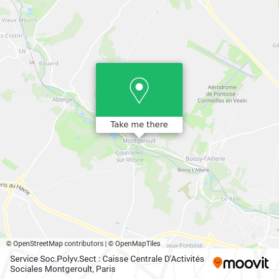Mapa Service Soc.Polyv.Sect : Caisse Centrale D'Activités Sociales Montgeroult
