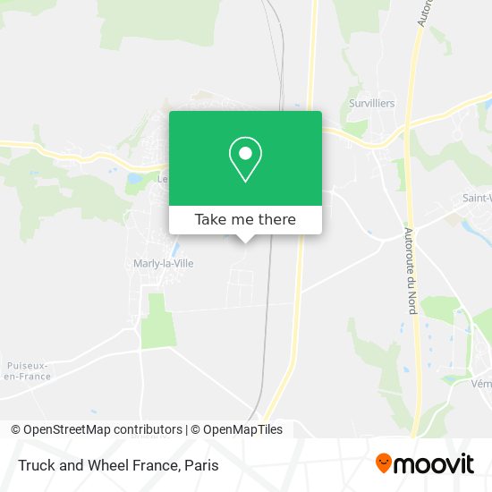 Mapa Truck and Wheel France