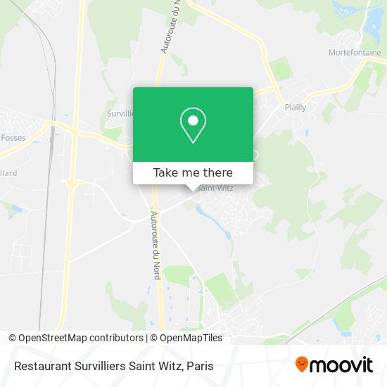 Restaurant Survilliers Saint Witz map