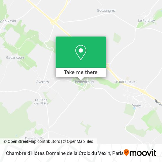 Chambre d'Hôtes Domaine de la Croix du Vexin map