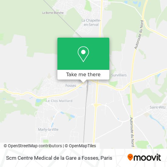 Scm Centre Medical de la Gare a Fosses map