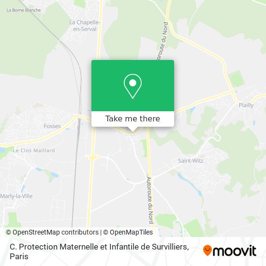 C. Protection Maternelle et Infantile de Survilliers map