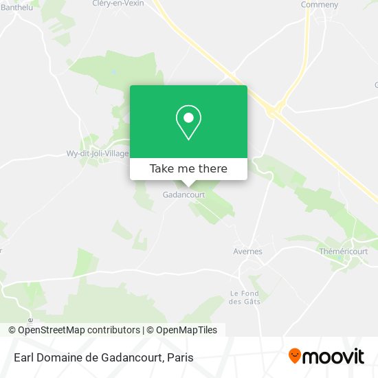 Earl Domaine de Gadancourt map