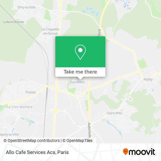 Mapa Allo Cafe Services Acs