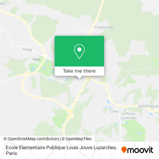 Mapa Ecole Elementaire Publique Louis Jouve Luzarches