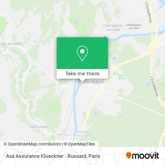 Axa Assurance Kloeckner - Bussard map