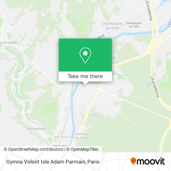 Gymna Volont Isle Adam Parmain map