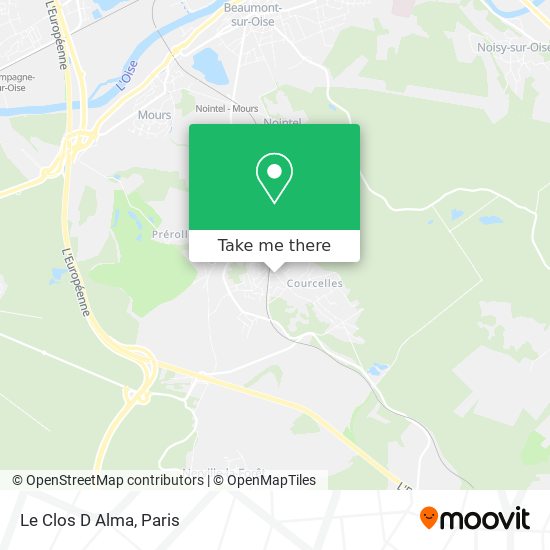 Le Clos D Alma map