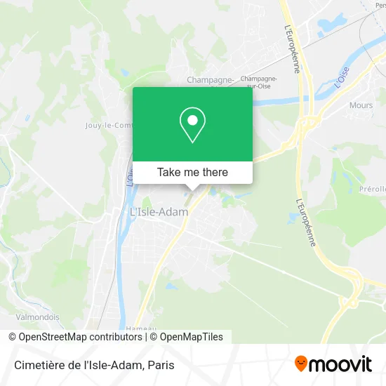 Cimetière de l'Isle-Adam map