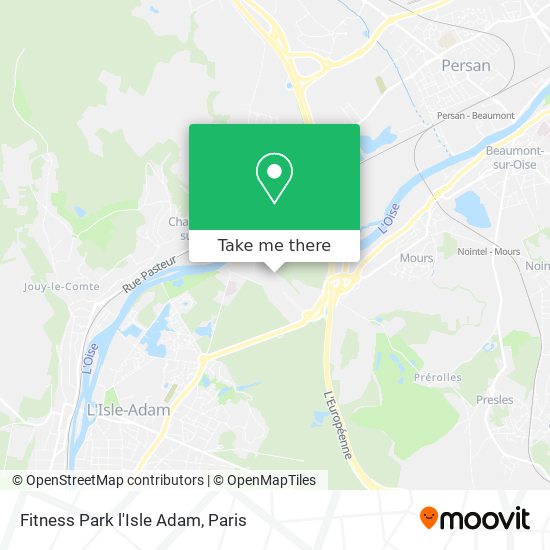 Fitness Park l'Isle Adam map