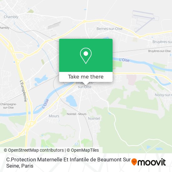 C.Protection Maternelle Et Infantile de Beaumont Sur Seine map