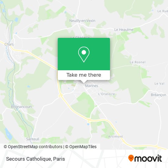 Secours Catholique map