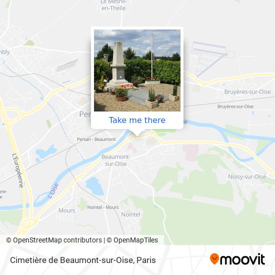 Mapa Cimetière de Beaumont-sur-Oise