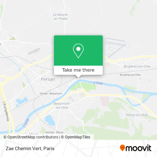 Zae Chemin Vert map