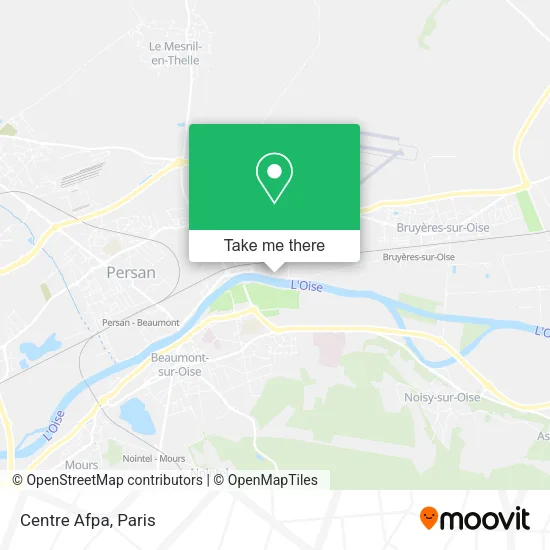 Centre Afpa map