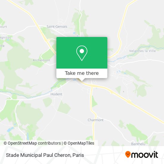 Mapa Stade Municipal Paul Cheron