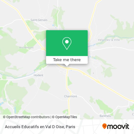 Mapa Accueils Educatifs en Val D Oise