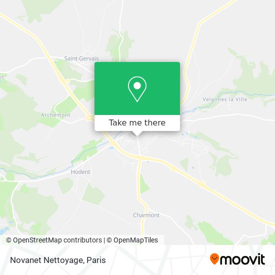 Novanet Nettoyage map