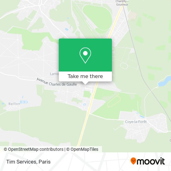 Tim Services map