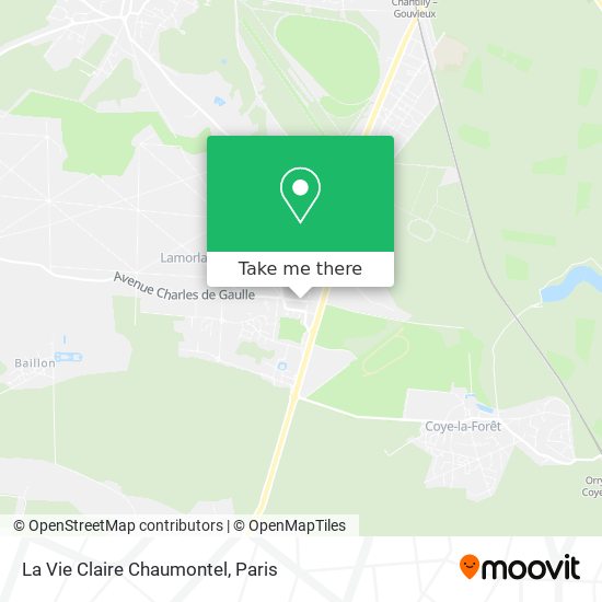 La Vie Claire Chaumontel map