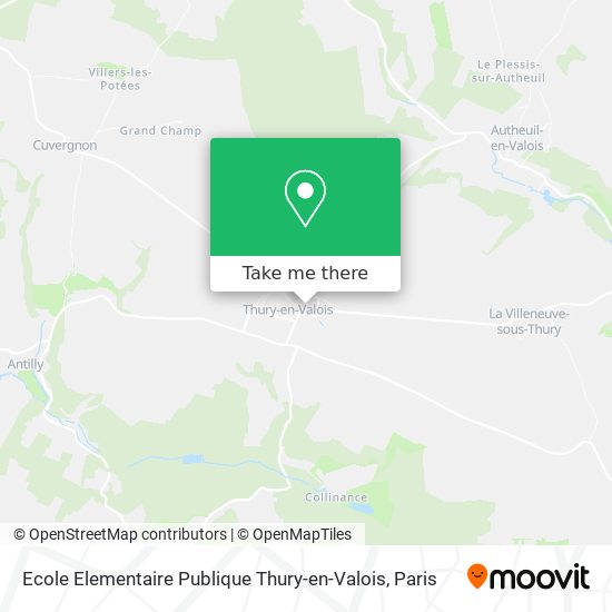 Mapa Ecole Elementaire Publique Thury-en-Valois